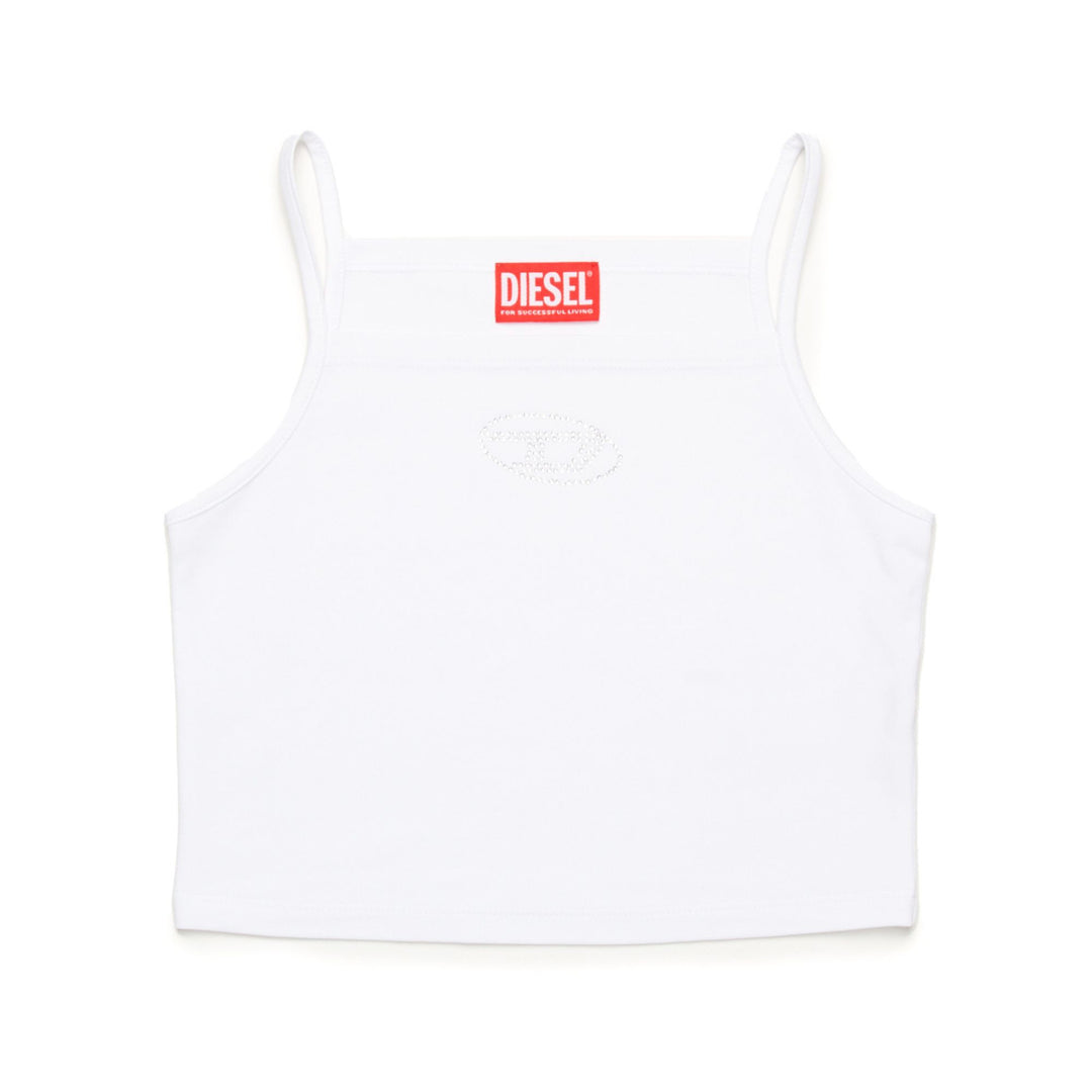 Diesel Crystal White Tank Top