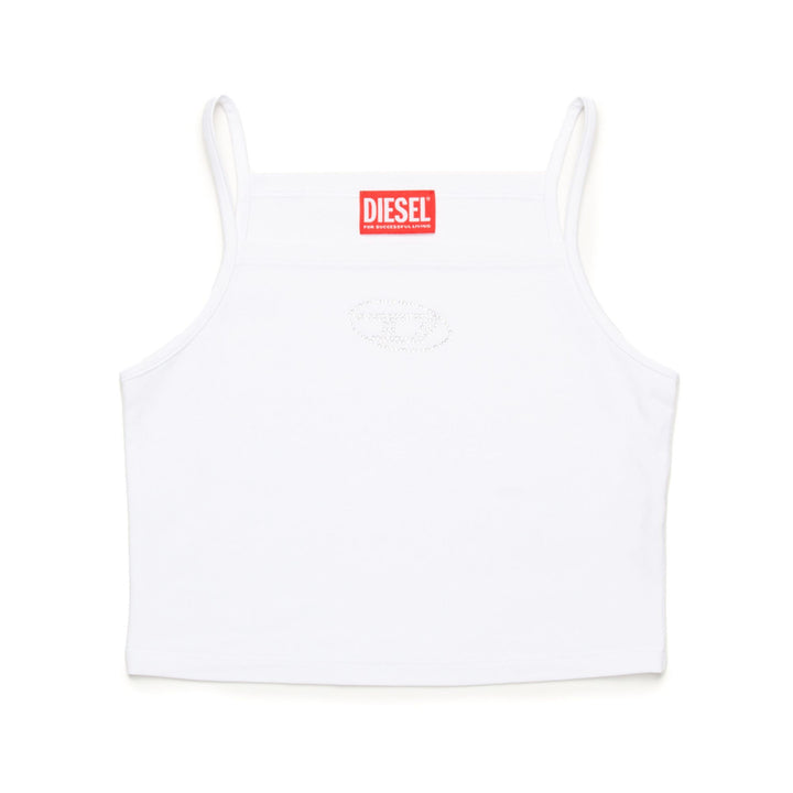 Diesel Crystal White Tank Top