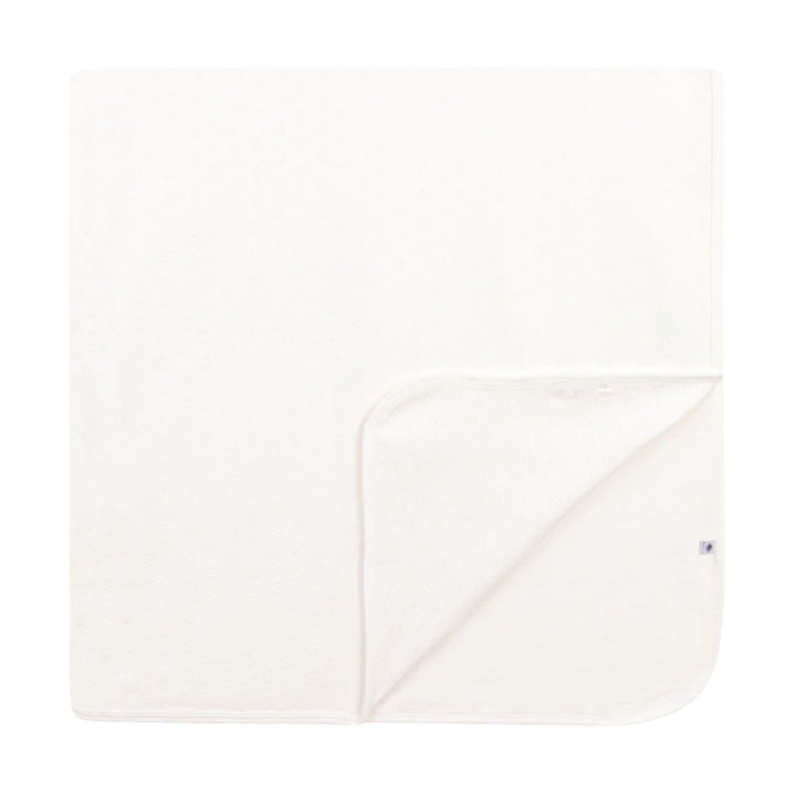 Petit Bateau Baby Openwork Hearts Blanket
