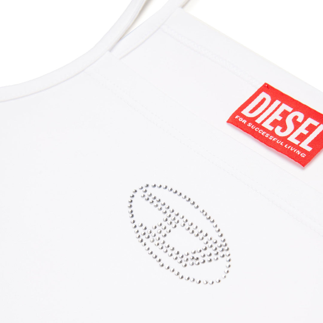 Diesel Crystal White Tank Top