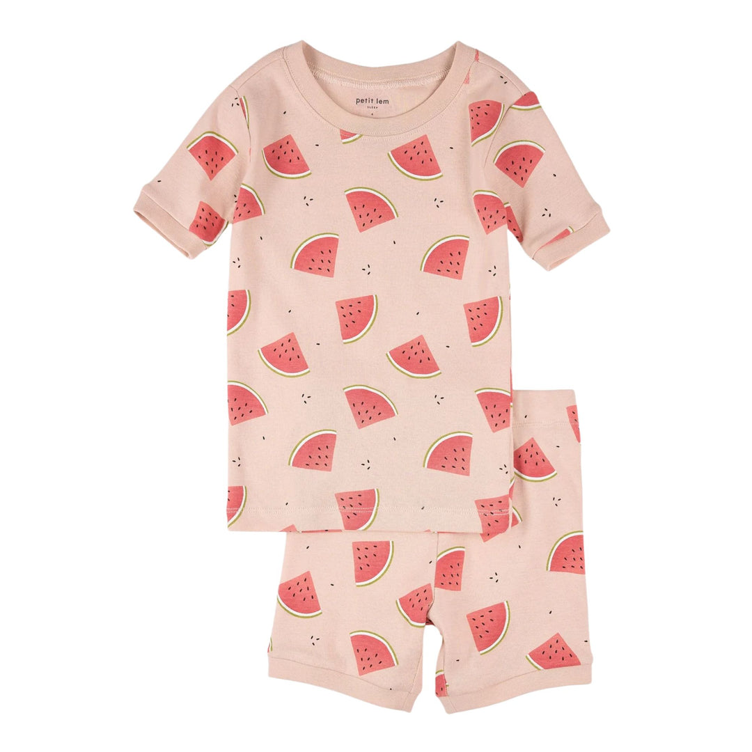 Petit Lem Watermelon Blush Summer Sleep Set