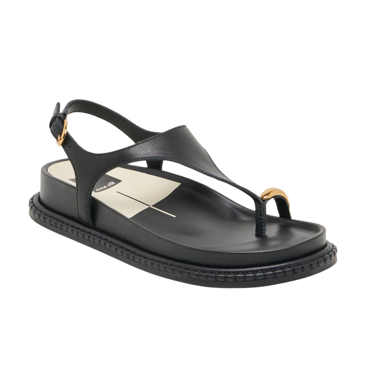 Dolce Vita Womens Stefan Black Sandals