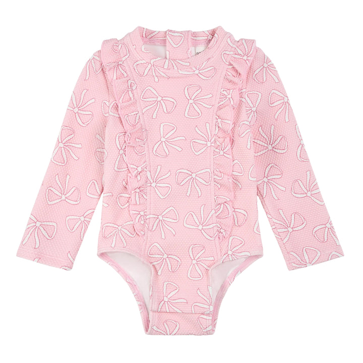 Petit Lem Bows Pink Swimsuit