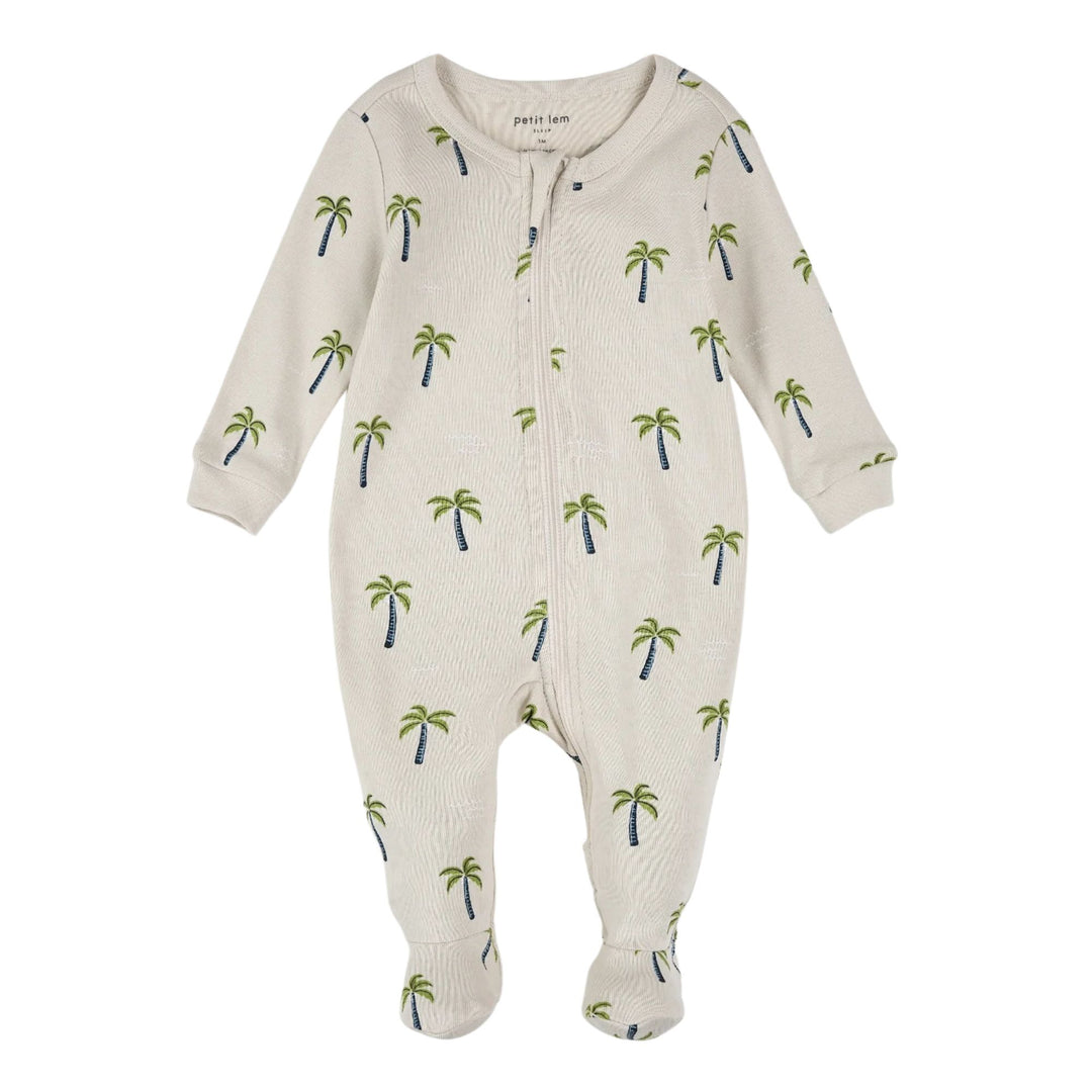 Petit Lem Baby Boys Palm Trees Sleeper