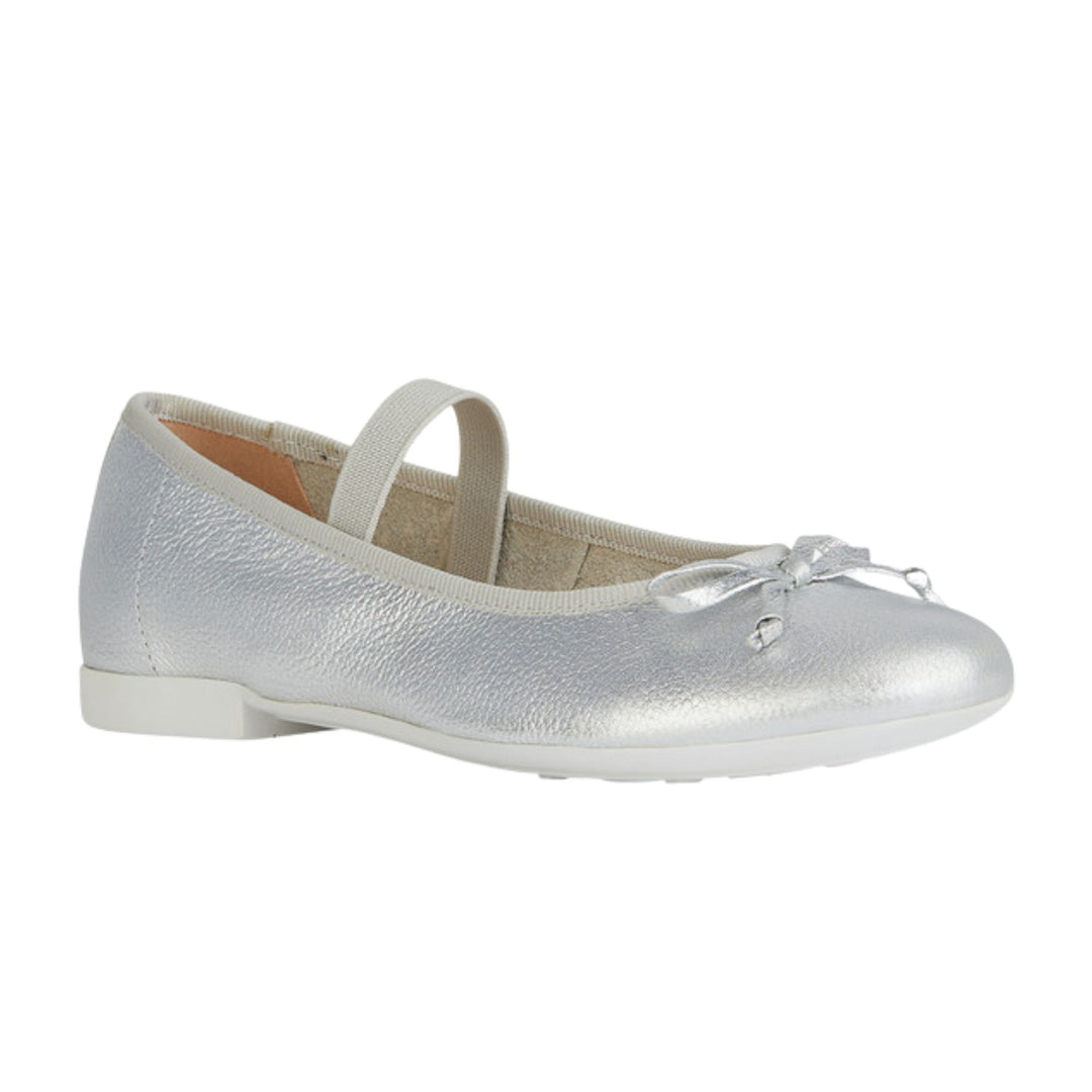 Geox Plie Silver Ballerinas