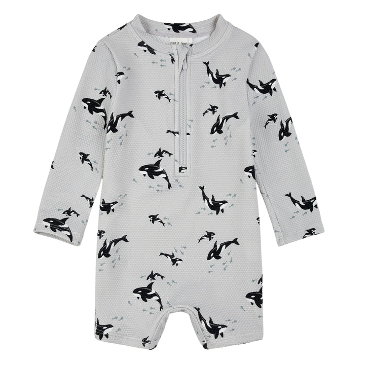 Petit Lem Baby Boys Orcas Swimsuit