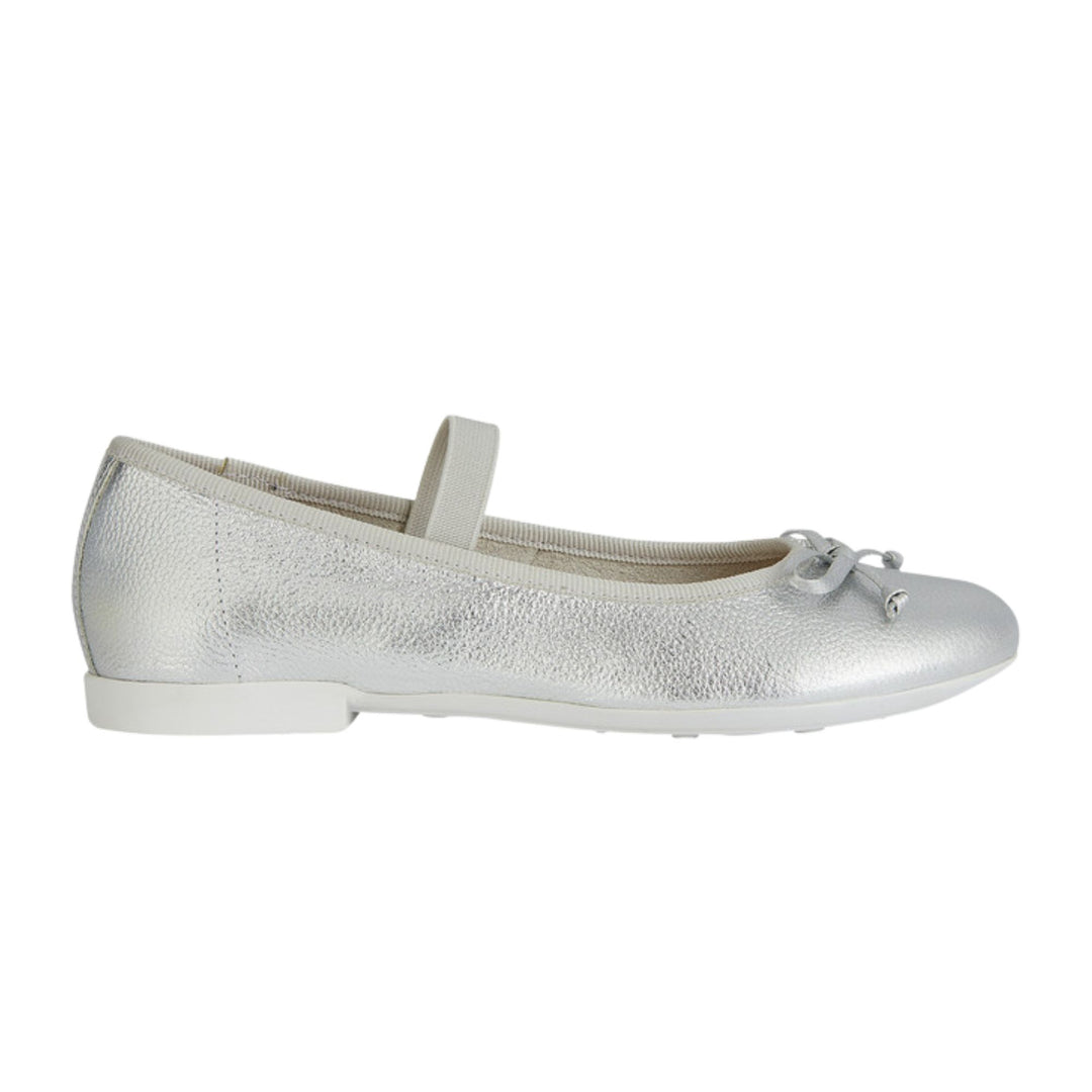 Geox Plie Silver Ballerinas
