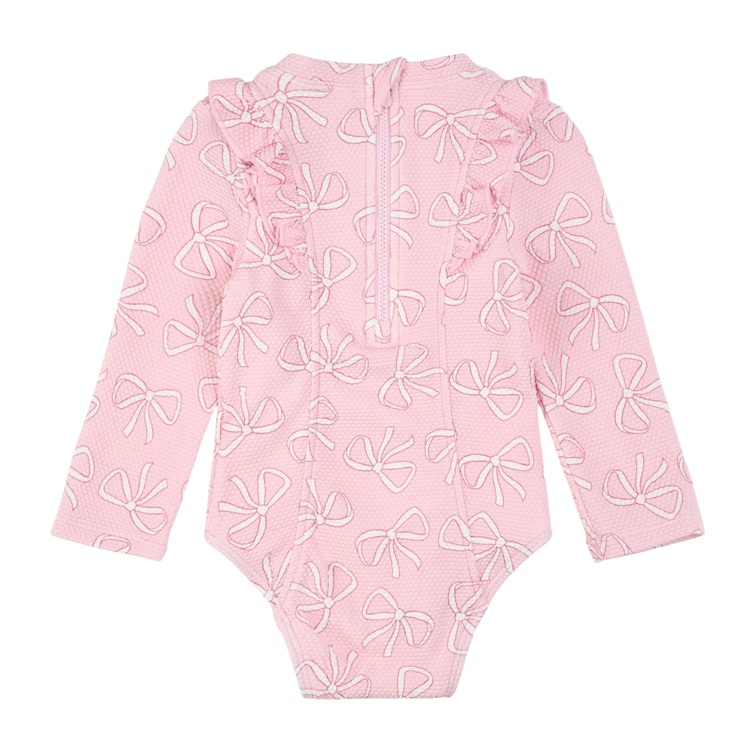 Petit Lem Bows Pink Swimsuit