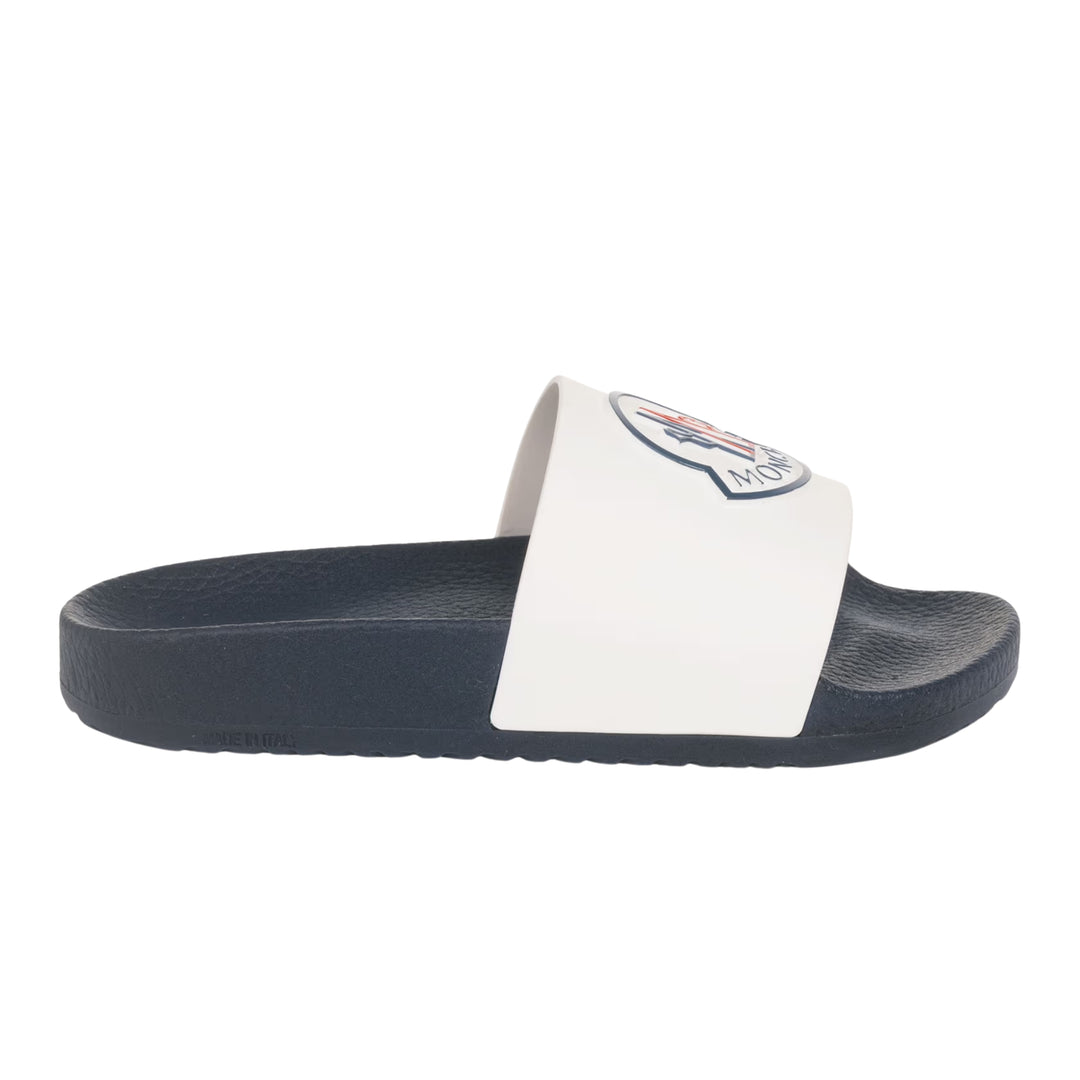 Moncler Petit Basile Navy Slides