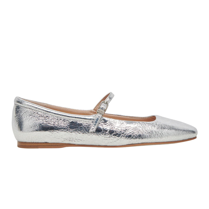 Dolce Vita Womens Reyes Silver Distressed Mary Janes