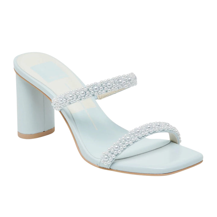 Dolce Vita Womens Nolah Pearl Ice Blue Heels