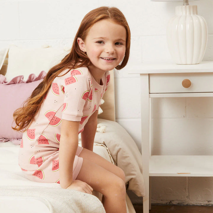 Petit Lem Watermelon Blush Summer Sleep Set