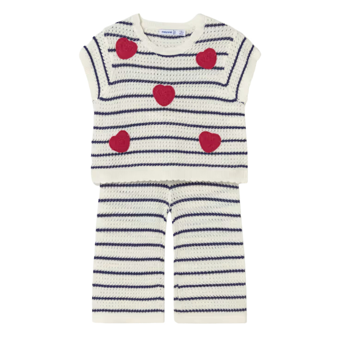 Mayoral Baby Girls Knit Striped Ensemble