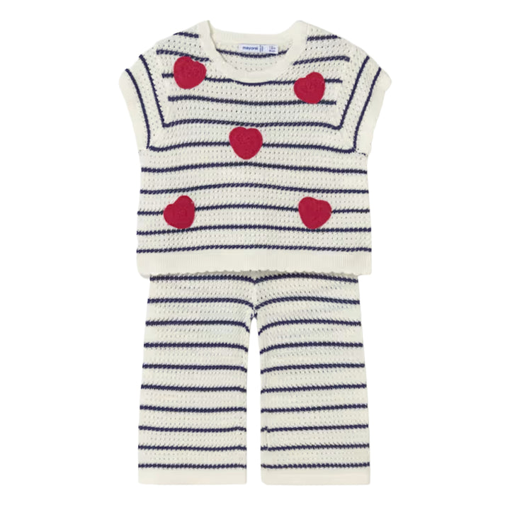 Mayoral Baby Girls Knit Striped Ensemble