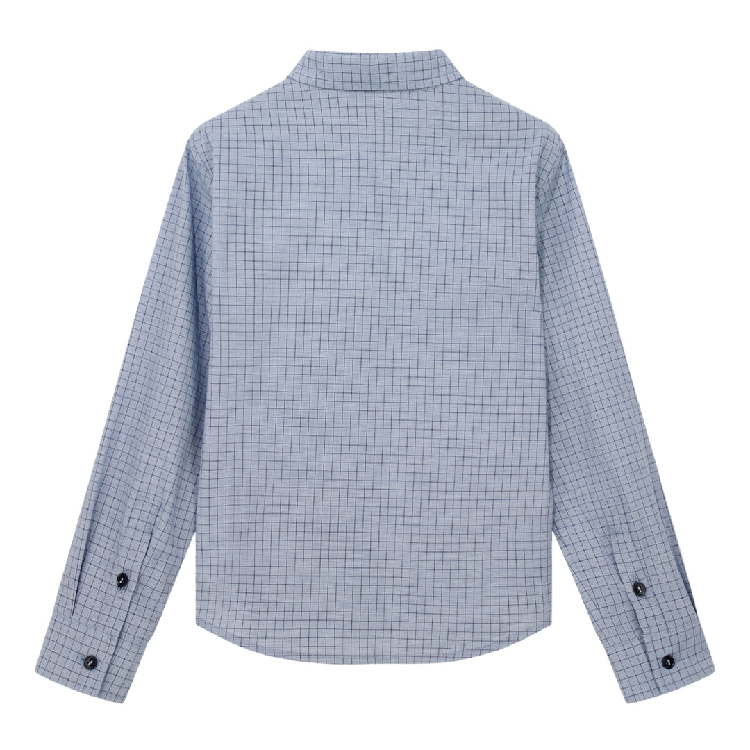 Emporio Armani Blue Checkered Shirt