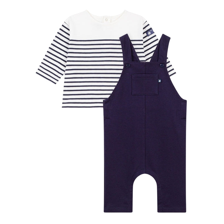 Petit Bateau Baby Boys Salopette Ensemble