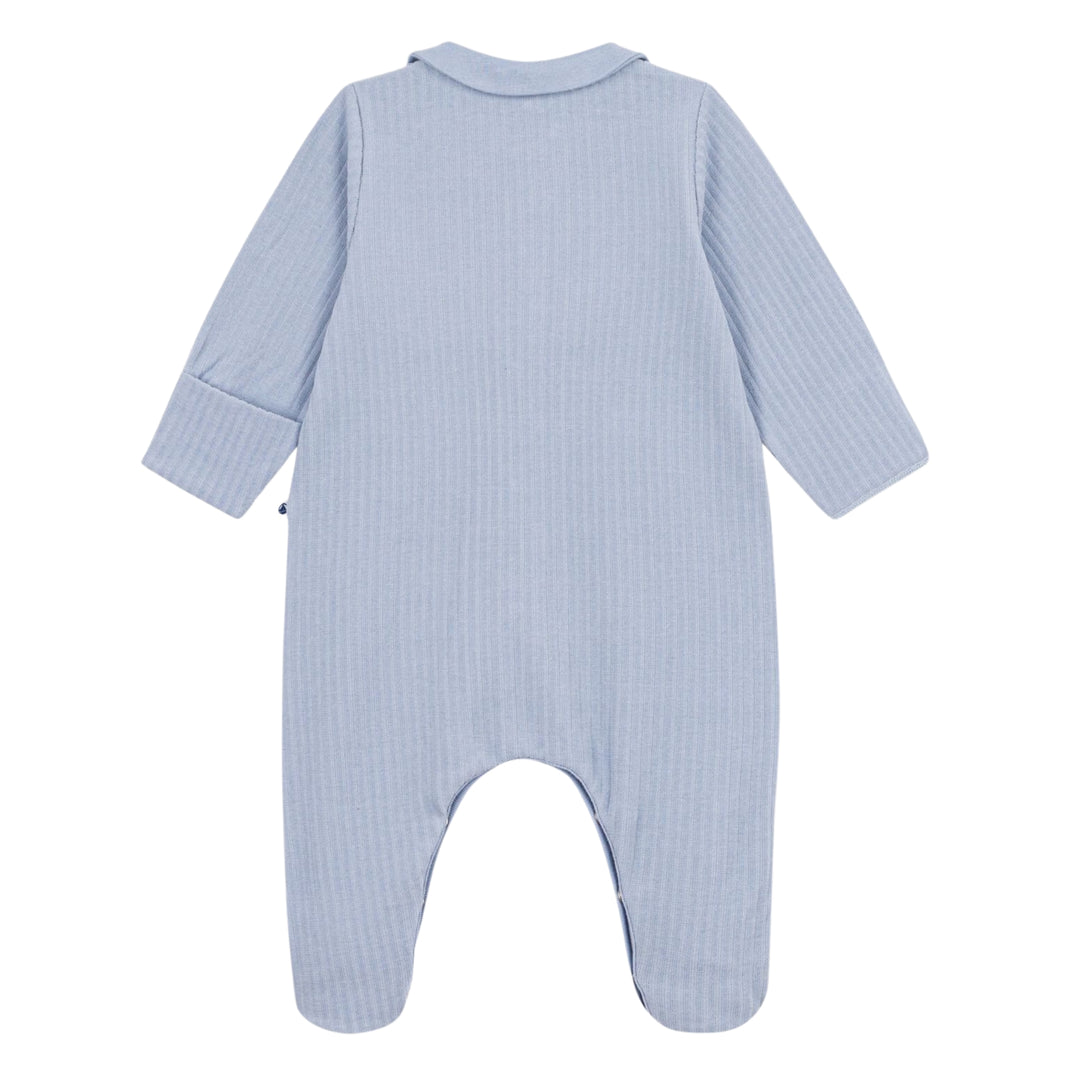 Petit Bateau Baby Boys Blue Velvet Pyjama