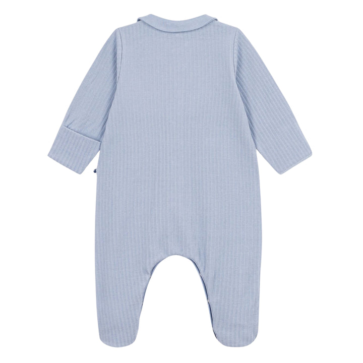 Petit Bateau Baby Boys Blue Velvet Pyjama