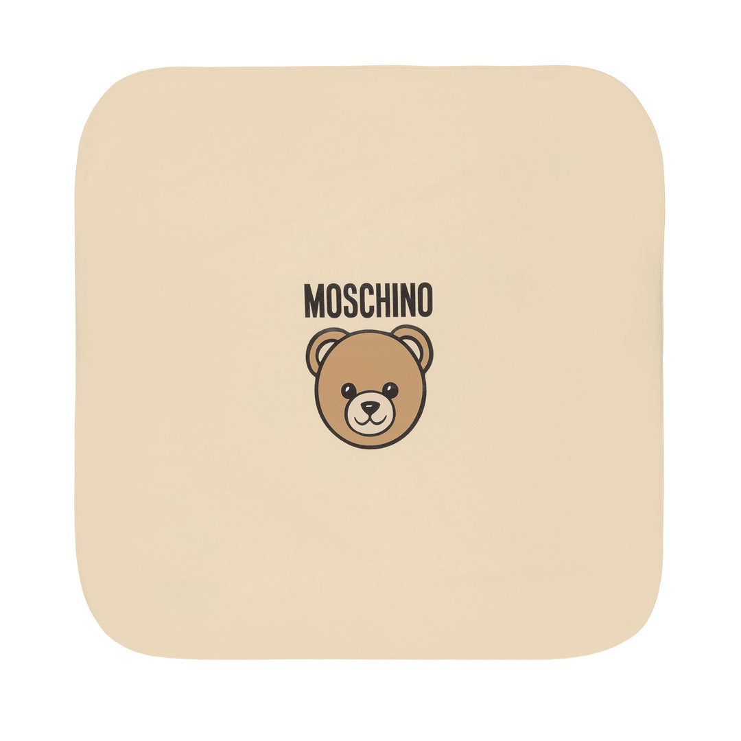 Moschino Baby Beige Blanket