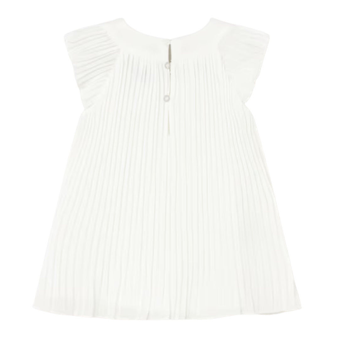 Mayoral Baby Girls Natural Pleated Dress
