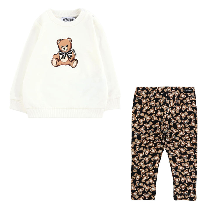 Moschino Baby Girls Bow Bear Ensemble