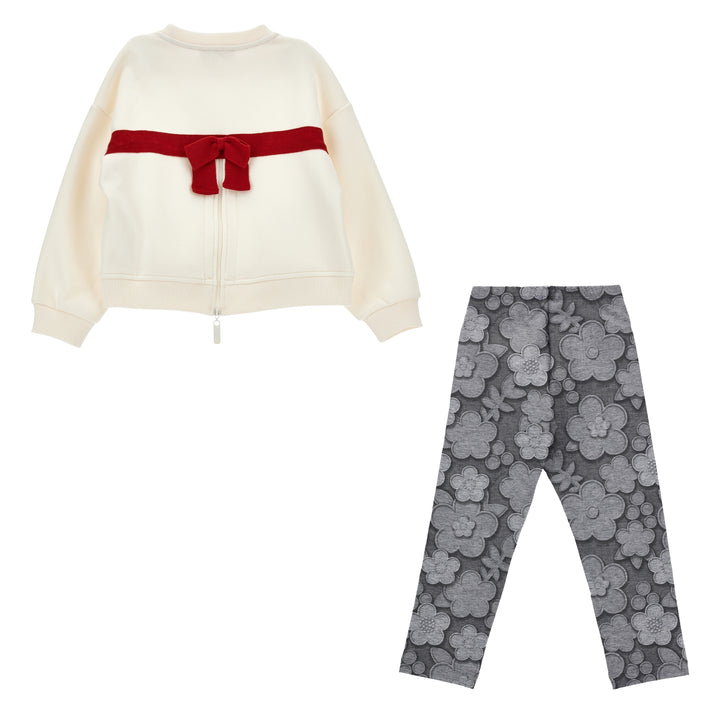 Monnalisa Floral Bear Ensemble