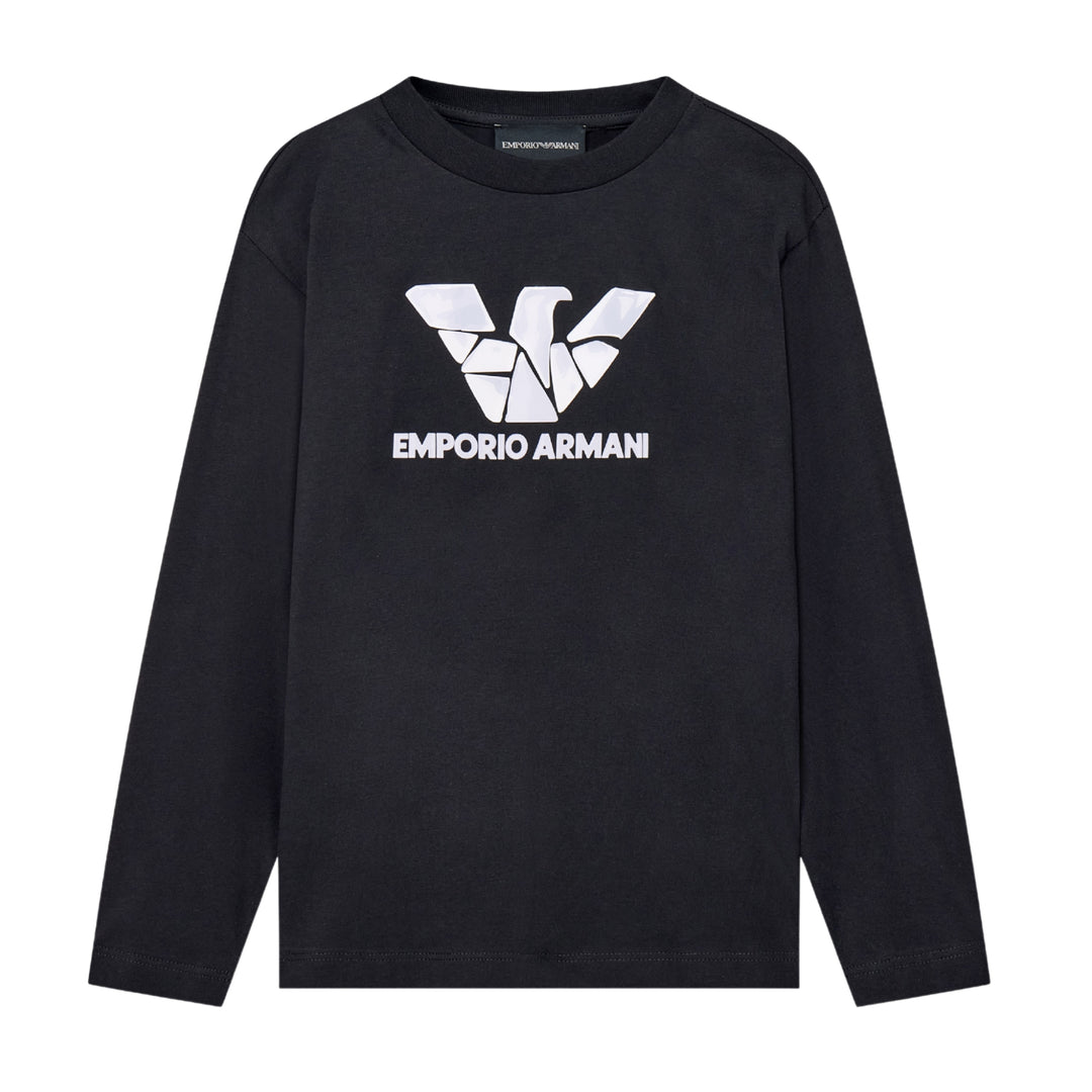 Emporio Armani Cracked Logo Top