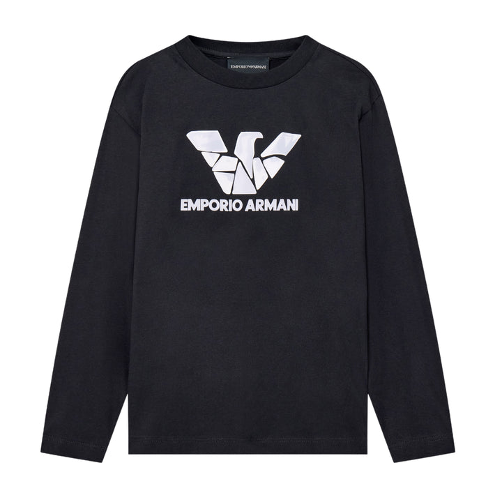 Emporio Armani Cracked Logo Top