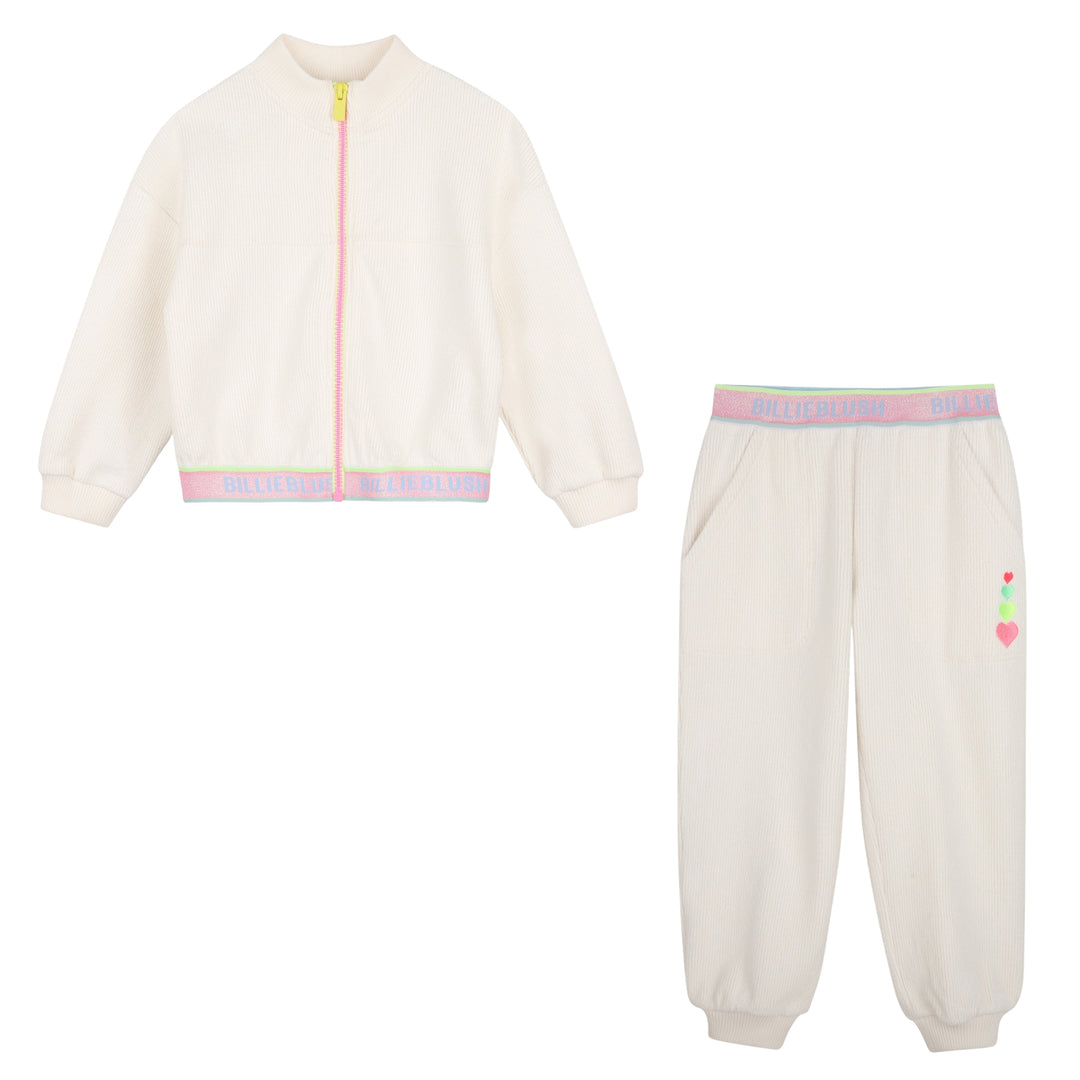 Billieblush Ivory Corduroy Tracksuit