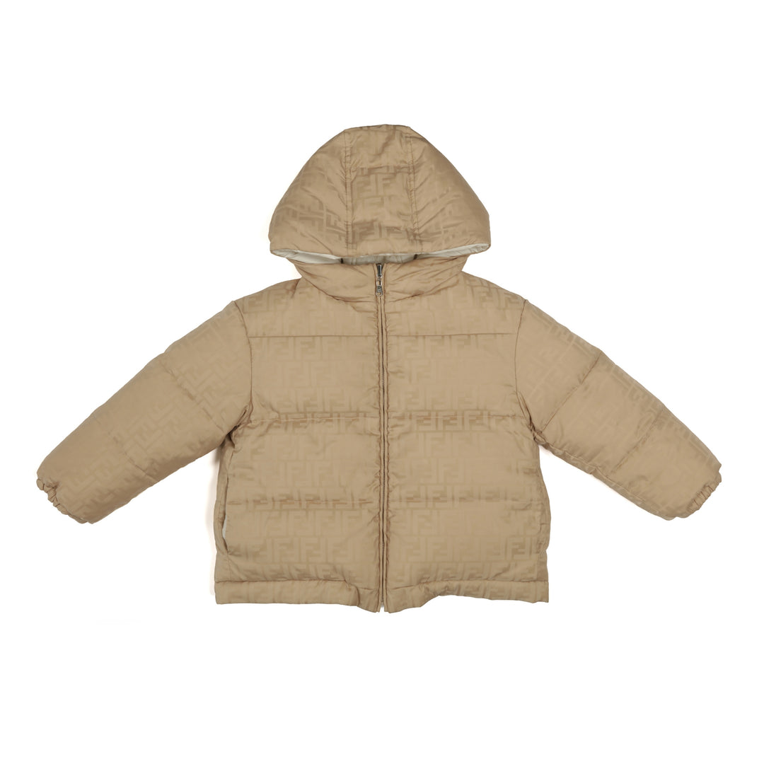 Fendi Neutral Reversible Puffer Jacket