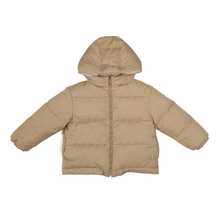 Fendi Neutral Reversible Puffer Jacket