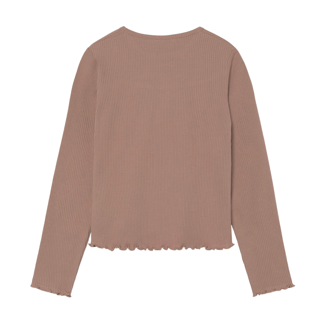 Mayoral Pink Ribbed Shirt