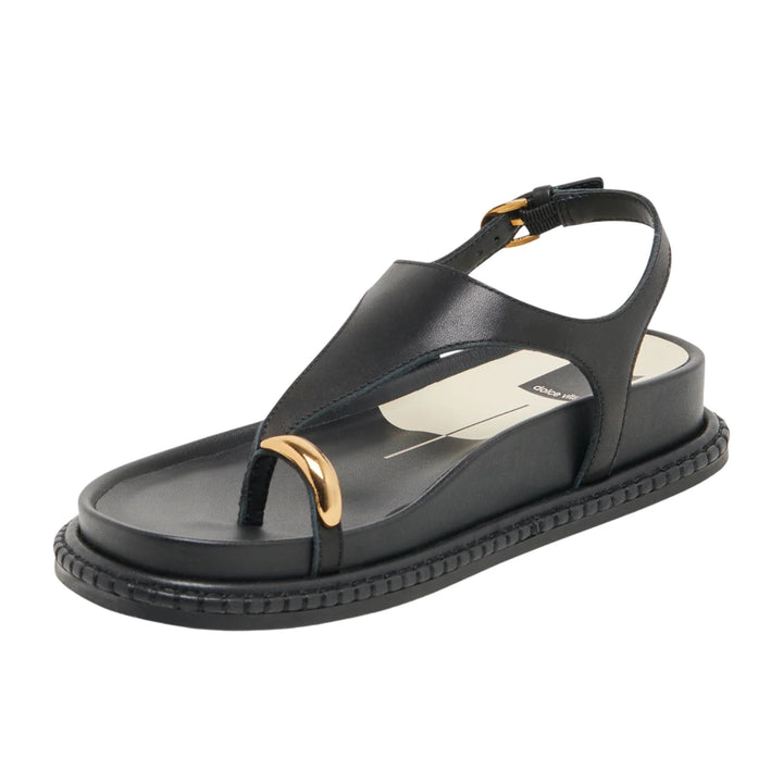 Dolce Vita Womens Stefan Black Sandals