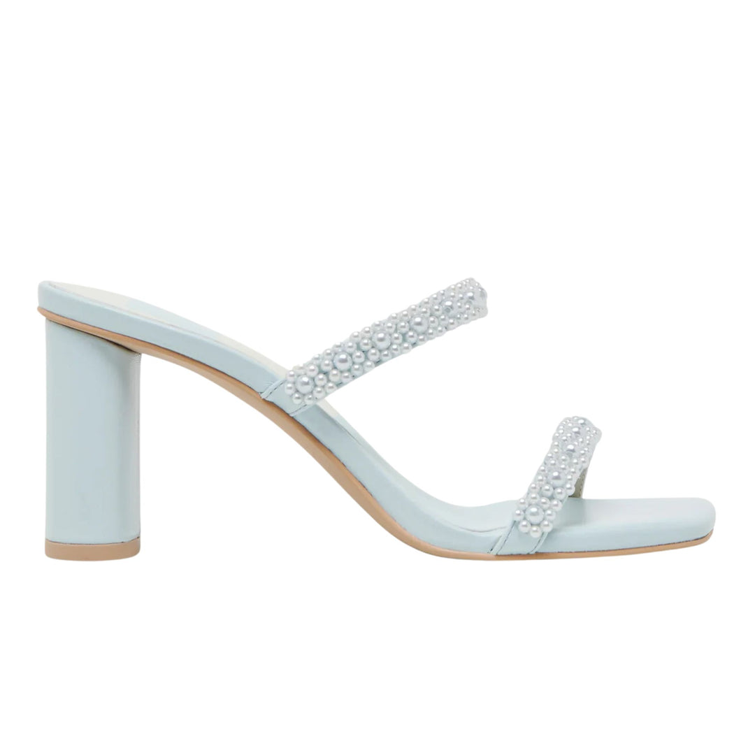 Dolce Vita Womens Nolah Pearl Ice Blue Heels