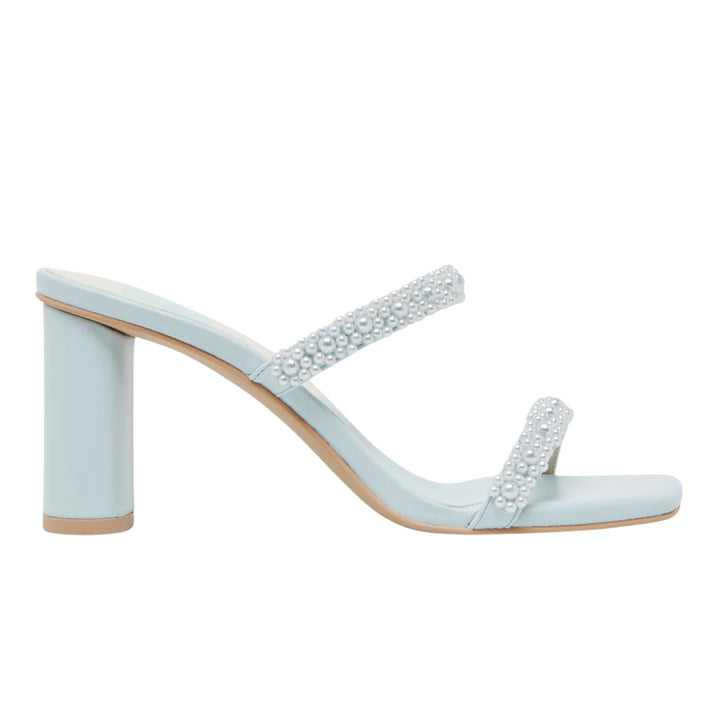 Dolce Vita Womens Nolah Pearl Ice Blue Heels