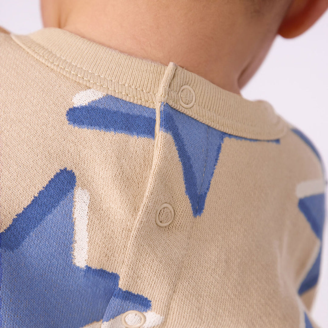 Petit Bateau Baby Boys Blue Stars Ensemble
