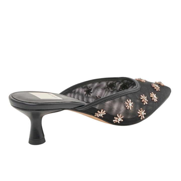 Dolce Vita Womens Clara Black Kitten Heels