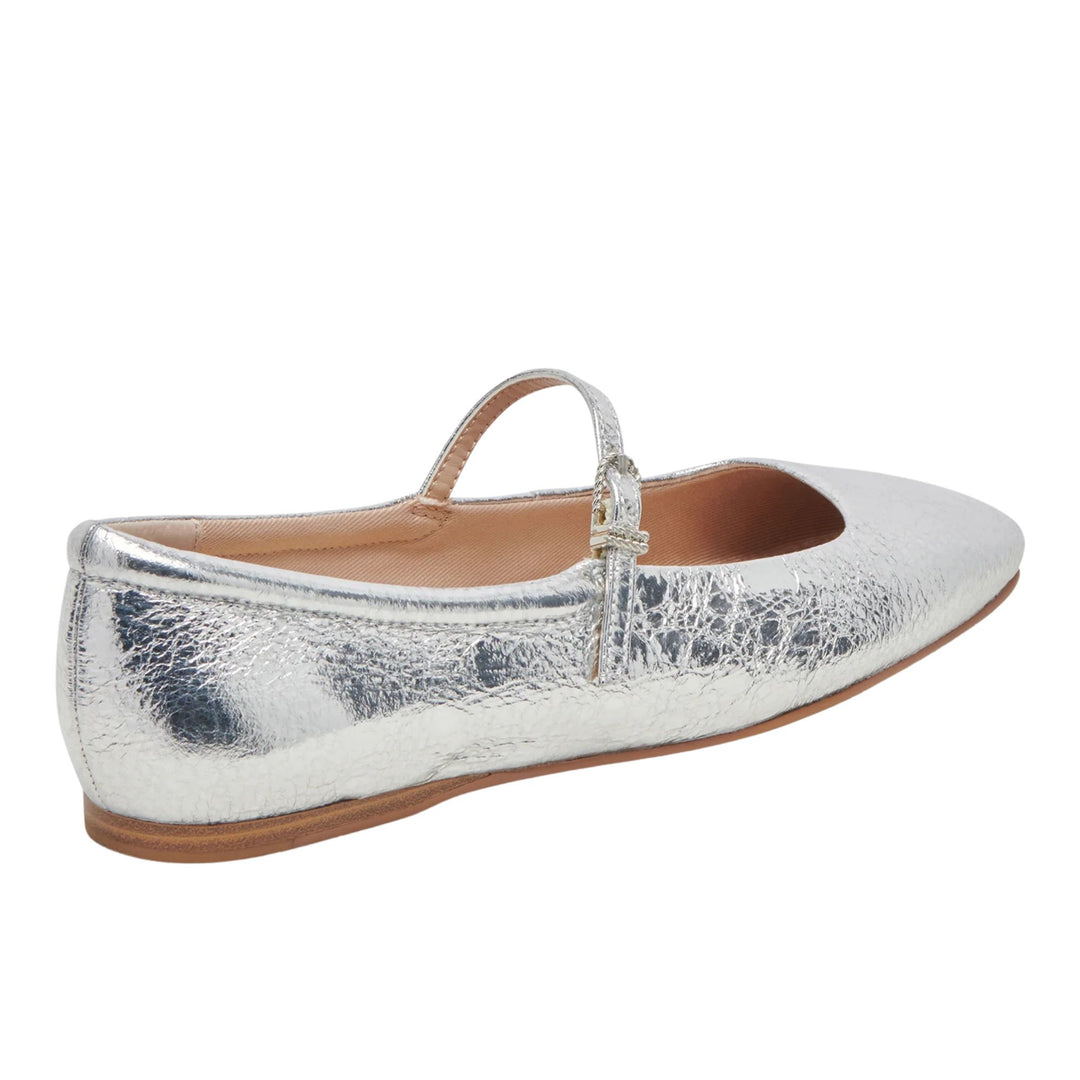 Dolce Vita Womens Reyes Silver Distressed Mary Janes