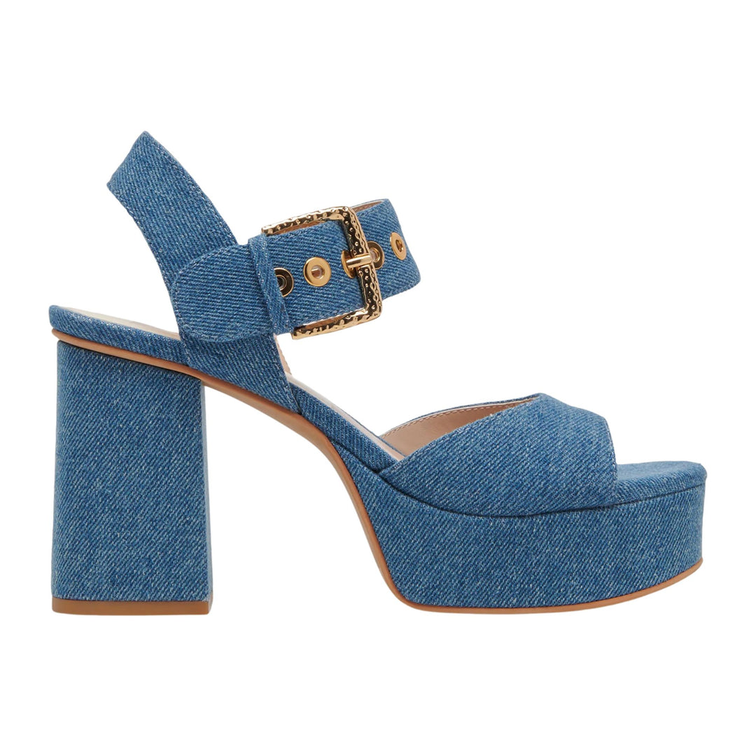 Dolce Vita Womens Bobby Blue Denim Heels