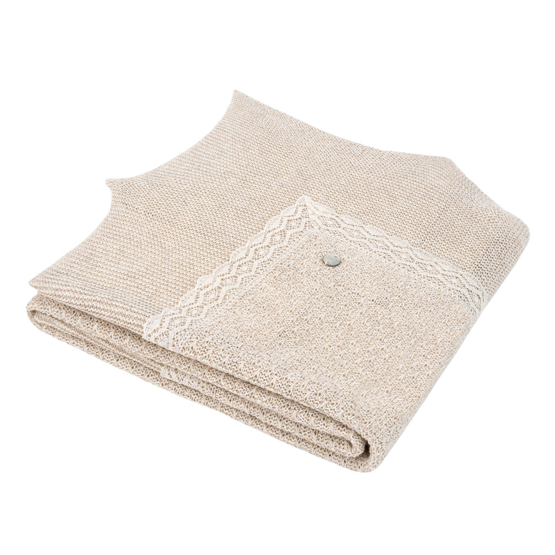 Paz Rodriguez Baby Beige Shawl