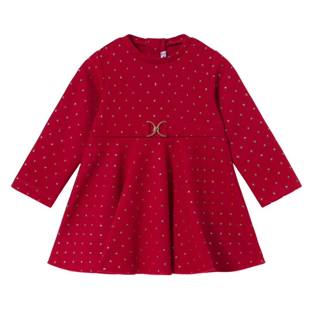 Mayoral Baby Girls Red Sparkle Dress