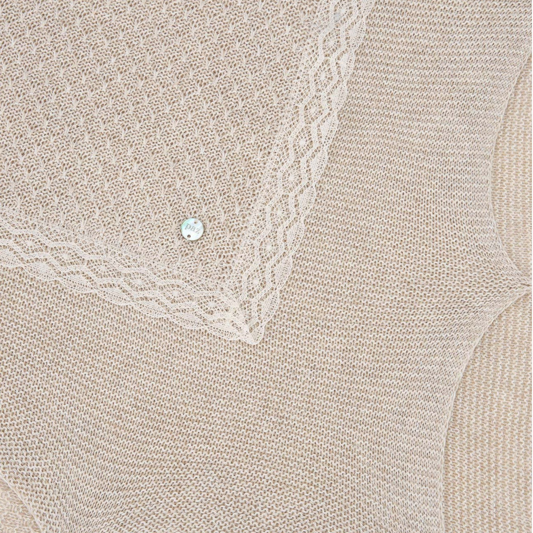 Paz Rodriguez Baby Beige Shawl