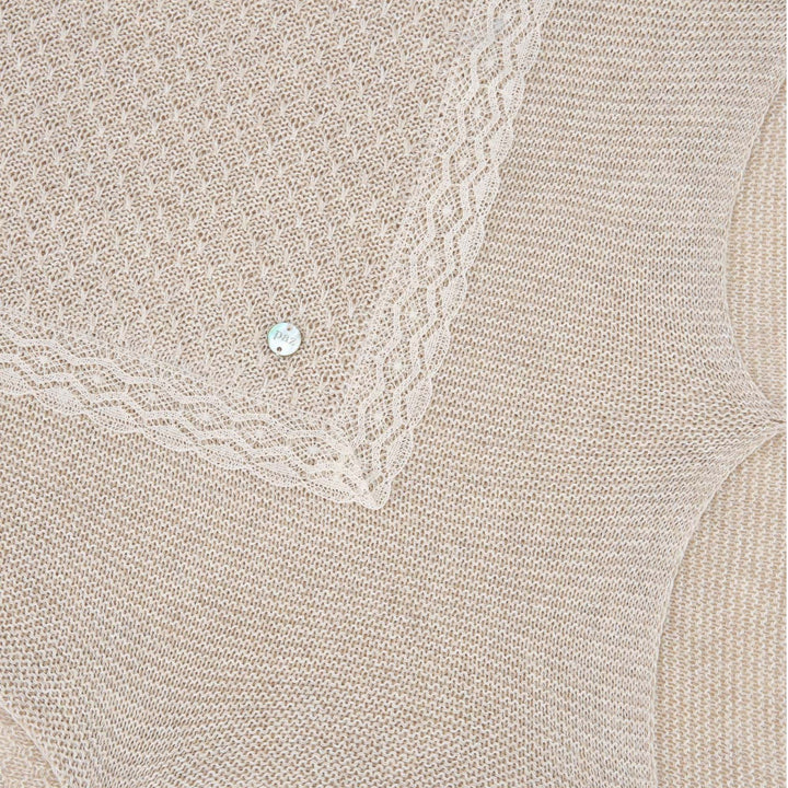 Paz Rodriguez Baby Beige Shawl