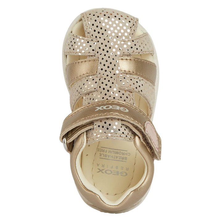 Geox Baby Girl Macchia Gold Sandals