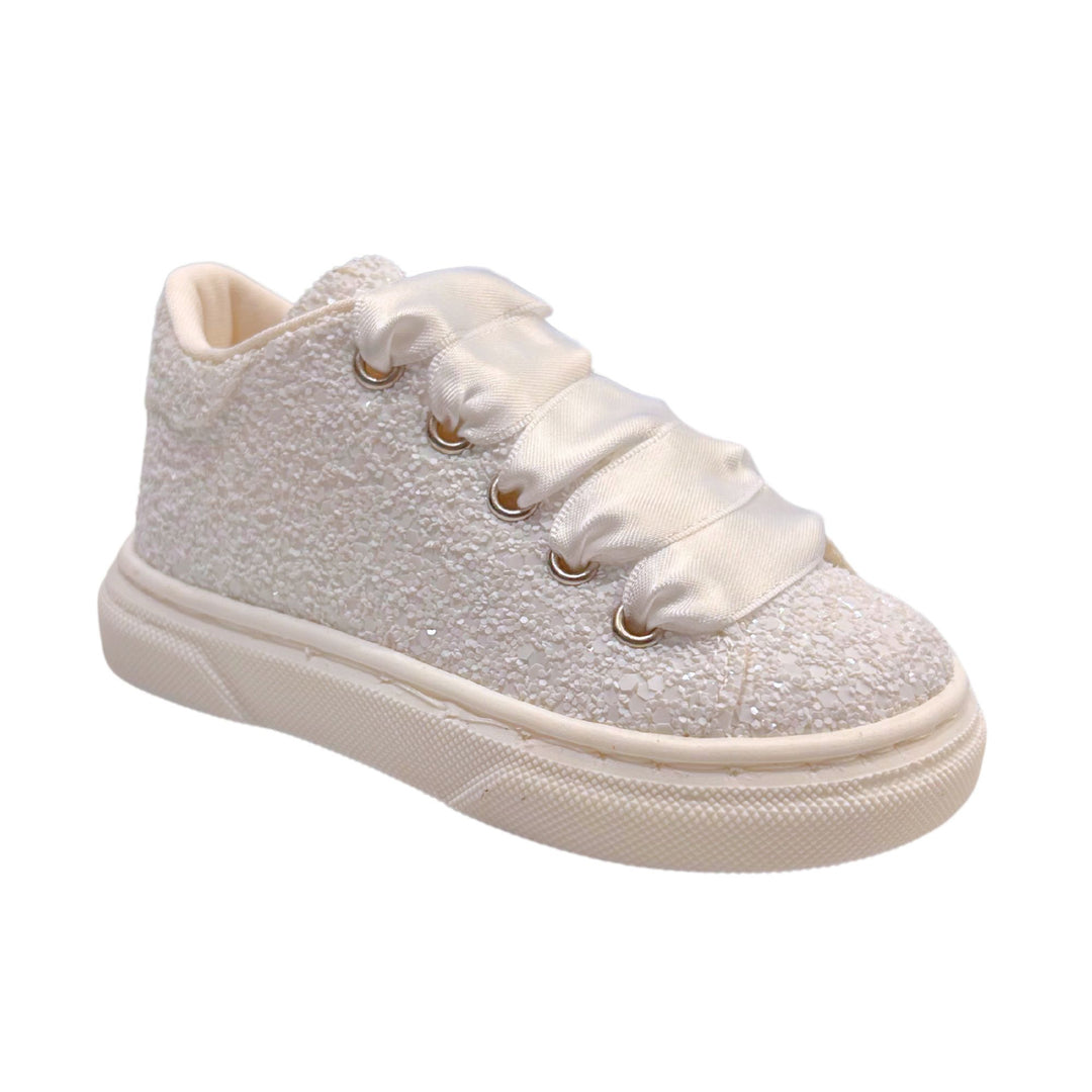 Baby Walker Baby Girls Glitter Satin Sneakers