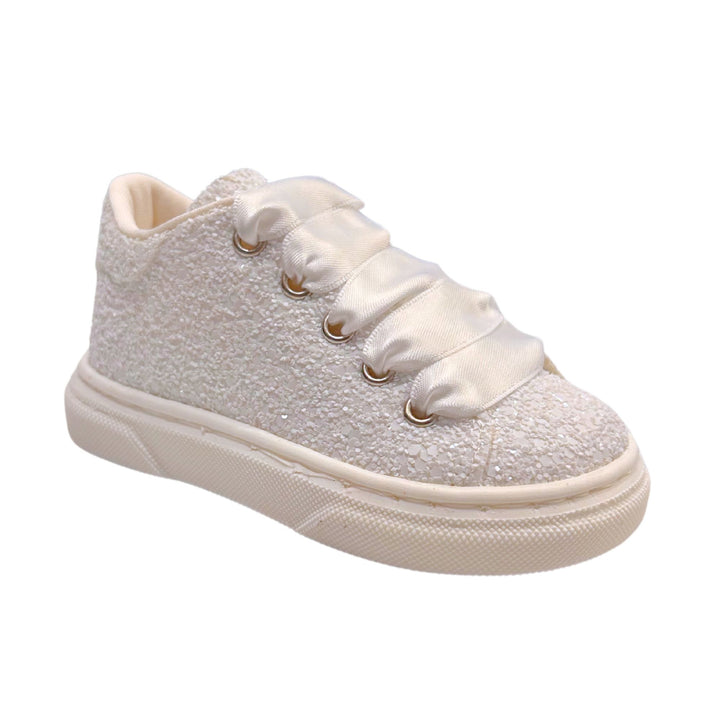 Baby Walker Baby Girls Glitter Satin Sneakers