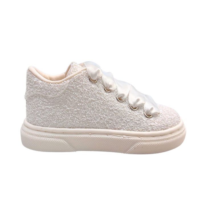 Baby Walker Baby Girls Glitter Satin Sneakers