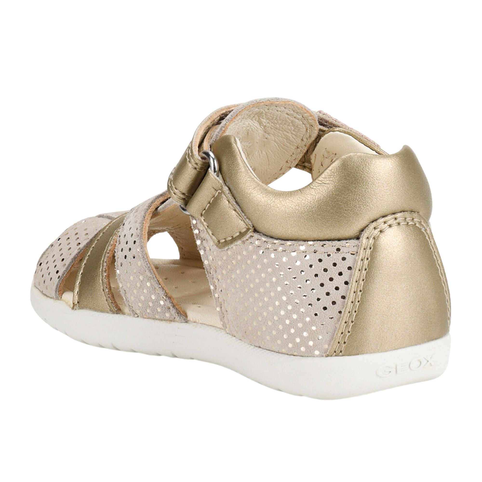 Geox Baby Girl Macchia Gold Sandals