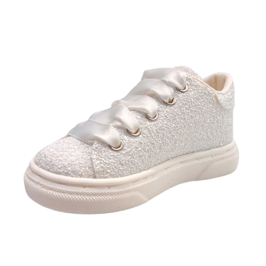 Baby Walker Baby Girls Glitter Satin Sneakers