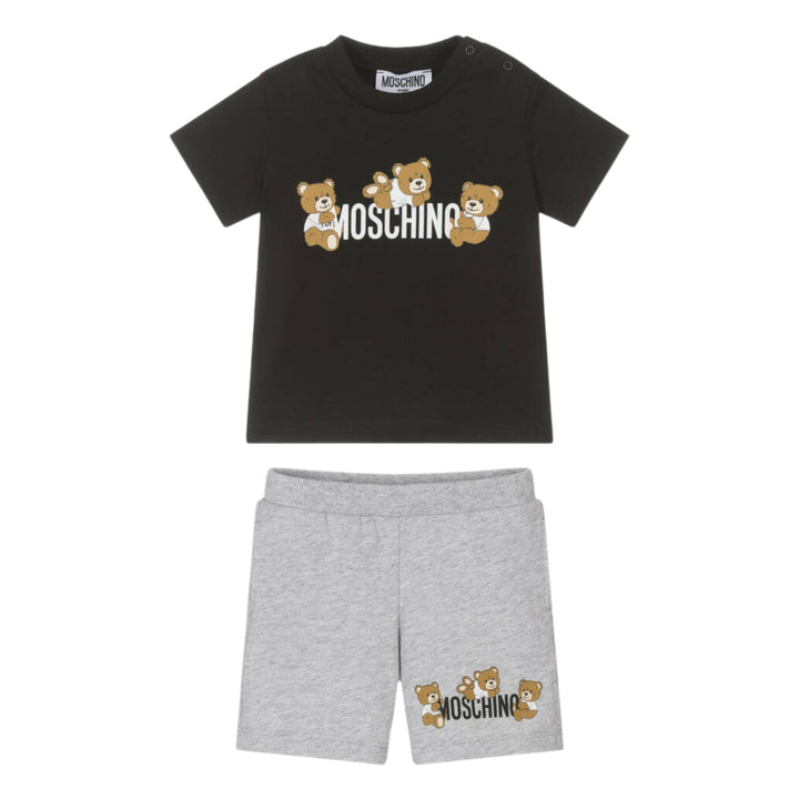 Moschino Baby Boys Three Bears Black Ensemble